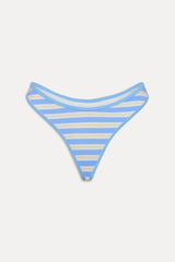 Dove Striped Bikini Bottom - Ashbury Stripe