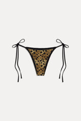 x Khy Mackenzie Skimpy Bikini Bottom - Lacey Leopard