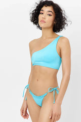 Keira Shine Cheeky Bikini Bottom - Aquamarine