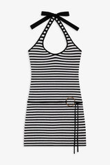 Dolly Knit Mini Dress - Jet Stripe