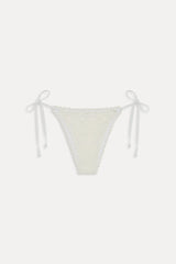 x JENNIE Mackenzie Crochet Bikini Bottom - Ivory Crochet