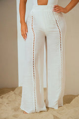 Grecian Sea Breeze Cover Up Pants - White