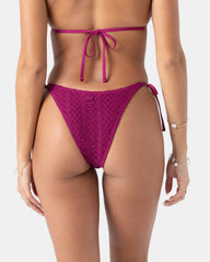 Crochet Tie Side Cheeky Bikini Bottom