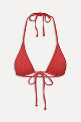 Paradise Halter Bikini Top - Cherry