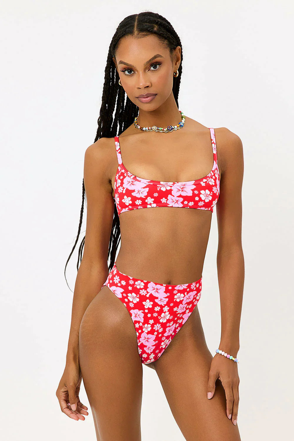 Dallas  Floral Bralette Bikini Top - Coconut Girl
