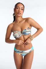 Malibu Bay Breeze Notch Neck 2 Piece Bikini - Multi Color