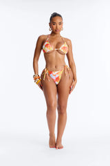 Quinn Floral 2 Piece Bikini - Orange/combo