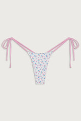 Divine Tie Side Skimpy Bikini Bottom - Sweet Meadow