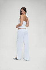 Cottage Halter  Top - White