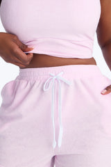 The Way I See It Bikini And Coverup Short Set - Pink