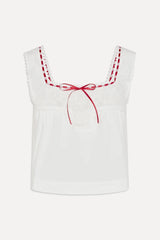 x BELLA HADID Heirloom Top - White