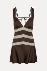 Sedona Satin Mini Dress - Gift Wrap