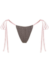 Kieran Cable Cloud Knit Brief - Dark Pearl