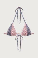 Coastal Micro Triangle Bikini Top - Farmhouse Florals