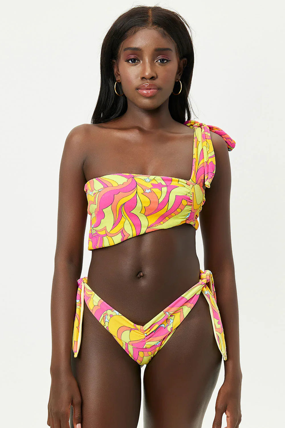 Bella Terry Bandeau Bikini Top - Peace Terry