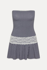Mirage Gingham Mini Dress - Midnight Wishes