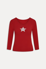 x JENNIE Venus Cotton Top - Roses