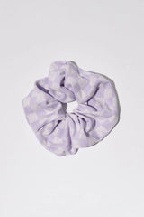 Katy Checkered Scrunchie - Purple Check