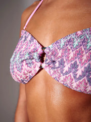 Serene Crochet Bikini Top in Purple