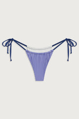 Tia Tie Side Skimpy Bikini Bottom - Sailor Gingham