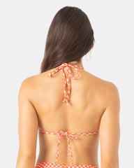 Flower Power Tiki Triangle Bikini Top