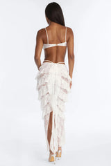 Still Daydreaming Bikini And Coverup Maxi Skirt - White