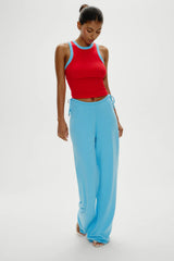 Breeze Low Rise Knit Pants - Blue Vanilla