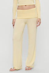 Storm Knit Pants - Buttercream