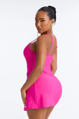 Layla 1 Piece Swimsuit Dress - Fuchsia