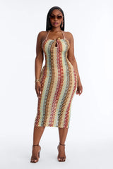 Trisha Coverup Dress - Multi Color