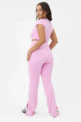 Zippy Flare Legging - Baby Pink