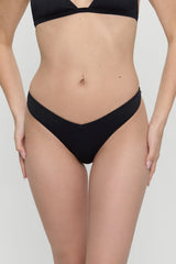 Brittany Micro Bikini Bottom - Black