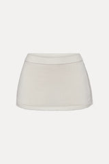 Ash Knit Mini Skort - Ivory