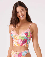 Hot Tropics V-Neck Cami Bikini Top