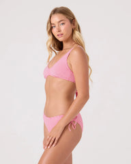 Good Vibes Tie Back Bralette Bikini Top