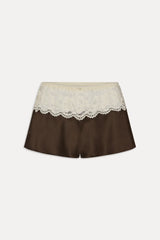 Rosie Silk Mini Shorts - Gift Wrap
