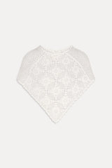 Sophie Crochet Poncho - Soft Sand