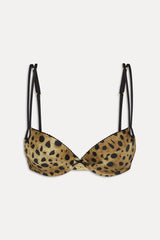 x Khy Allure Push Up Bikini Top - Lacey Leopard