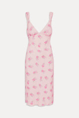 Gem Floral Midi Dress - Fresh Rose