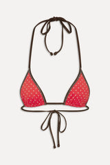x BELLA HADID Paradise Halter Bikini Top - Lovebug