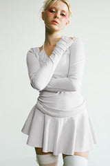 Star Low Rise Skort - Icy Gray