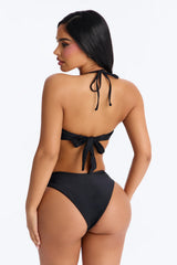 Estelle Starfish 2 Piece Bandeau Bikini Set - Black