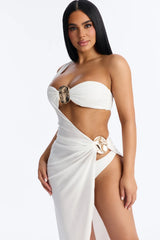 Liora Hardware 3 Piece Bikini Set - White