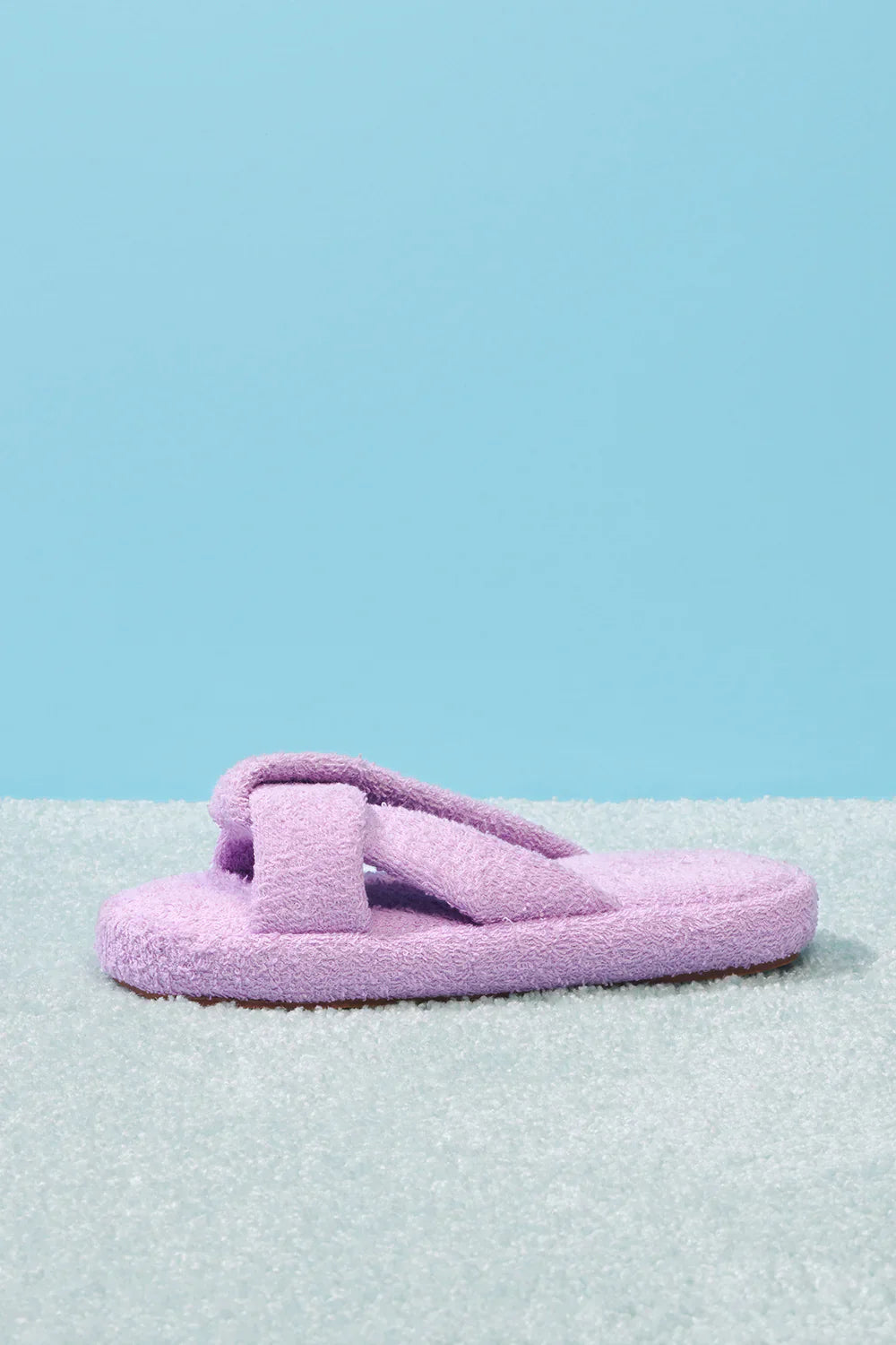 Juna Terry Slide Sandal - Lilac