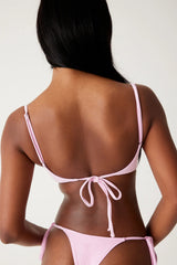 Cola Underwire Balconette Bikini Top - French Rose