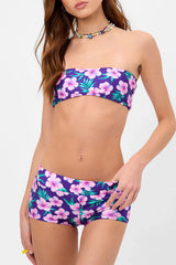 Blue Crush Shine Boy Short - Purple Hibiscus