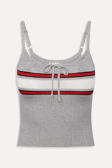 Barrymore Knit Tank Top - Mochi Stripe