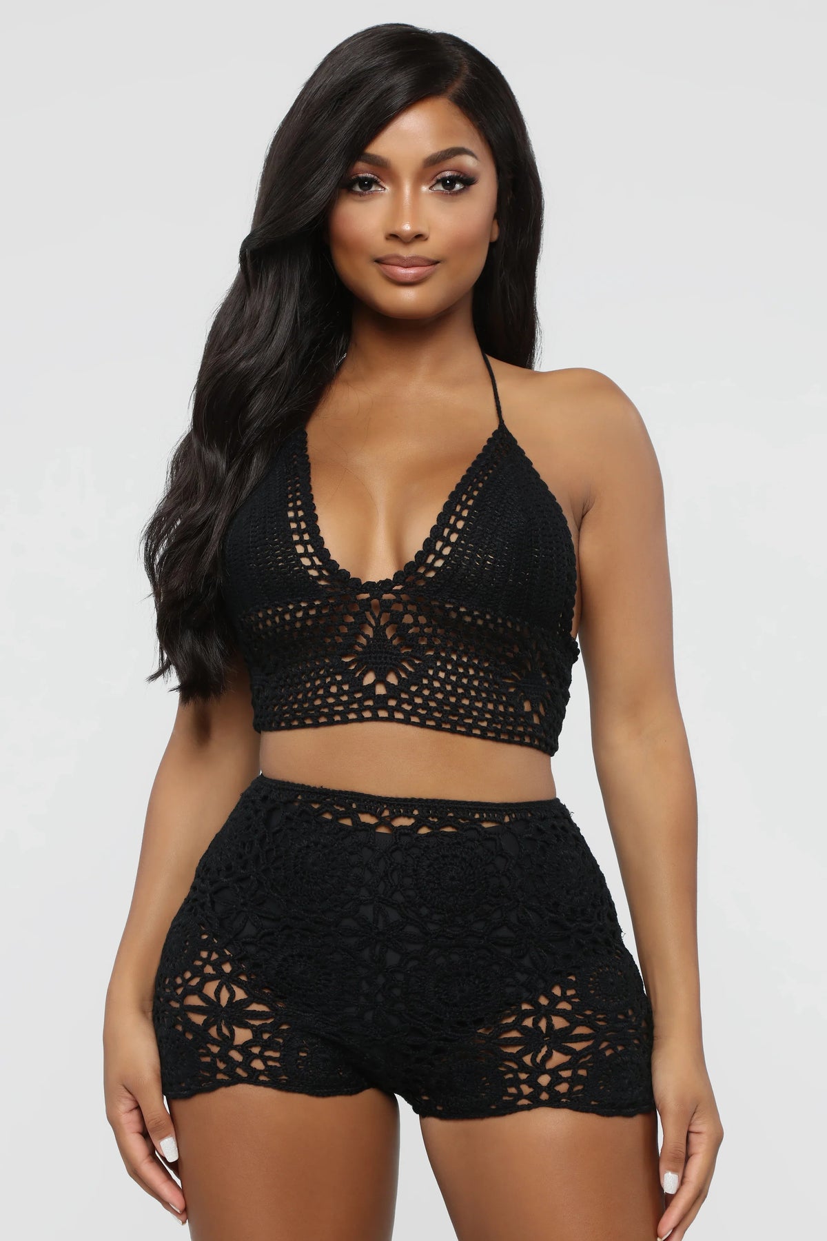 Desi Crochet Set - Black