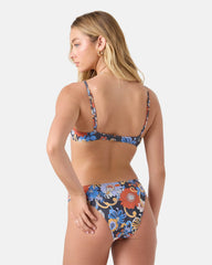 Soul Flower Smocked Demi Underwire Bikini Top