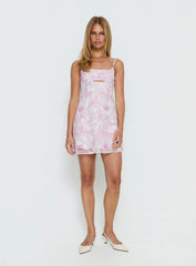 Powell Mini Dress Pink Floral